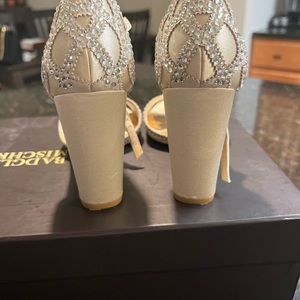 Badgley Mischka Size 7. Worn 3 hours for wedding.